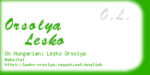 orsolya lesko business card